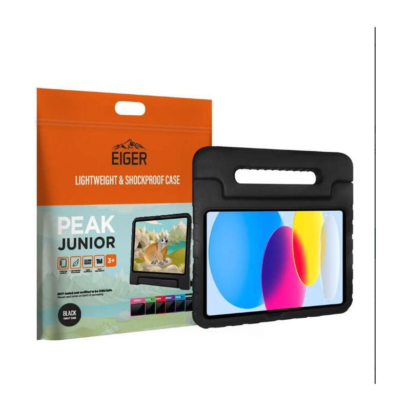 Eiger Peak Junior Case - Leichter & Stoßfester Schutz für das Apple iPad 10.9 (Schwarz)