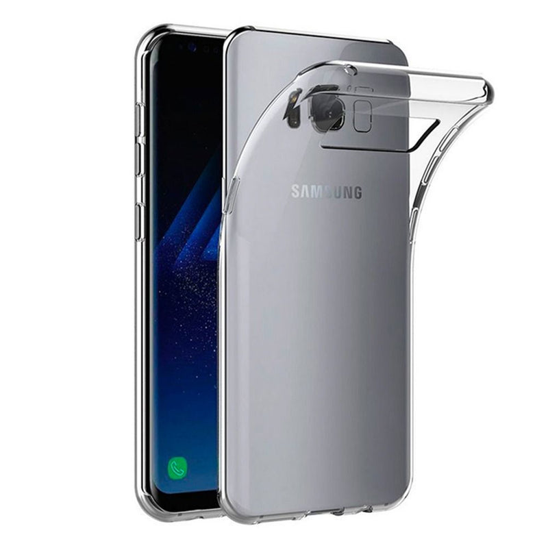 Schütze Dein Samsung Galaxy S8 mit Stil! Diese klare Handyhülle kombiniert schlanke Eleganz und robusten Schutz. Die transparente Gestaltung bewahrt das Originaldesign Deines Smartphones, während der widerstandsfähige Kunststoff vor Kratzern und Stößen schützt.