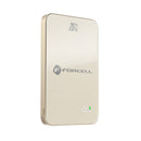 Die Forcell F-Energy SuperSlim F5K8 Powerbank bietet eine schlanke und elegante Lösung mit 5000 mAh Kapazität. Sie ist kompatibel mit MagSafe und ermöglicht schnelles Laden durch QC4.0 und PD3.0. Mit einer Leistung von bis zu 15W ist sie ideal für iPhone, AirPods und Apple Watch. Die Titanium Sand-Farbe verleiht ihr einen modernen Look.