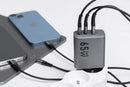 Kaufen Sie den Forcell Wandladegerät 65W mit fortschrittlicher GAN-Technologie! Ideal für Reisen, unterstützt PD und Quick Charge 4.0 für schnelles Laden. Laden Sie drei Geräte gleichzeitig mit diesem kompakten, leistungsfähigen Lader.