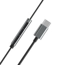 Entdecken Sie klaren Sound und modernes Design mit den WiWU EB315 USB-C Earphones. Diese grauen In-Ear-Kopfhörer sind mit einem integrierten DAC ausgestattet, um Ihre Audioerfahrung zu optimieren. Ideal für unterwegs, bieten sie komfortables Hören mit stilvollem Look.