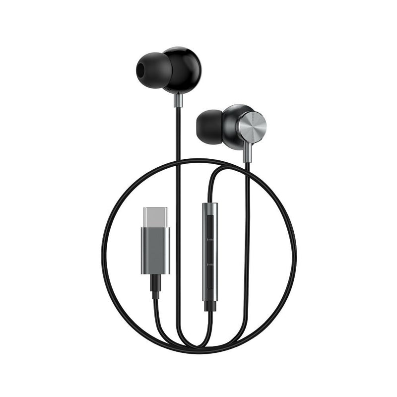 Entdecken Sie klaren Sound und modernes Design mit den WiWU EB315 USB-C Earphones. Diese grauen In-Ear-Kopfhörer sind mit einem integrierten DAC ausgestattet, um Ihre Audioerfahrung zu optimieren. Ideal für unterwegs, bieten sie komfortables Hören mit stilvollem Look.
