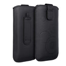 Entdecken Sie die Forcell Deko Universal Tasche für Mobiltelefone: elegant, aus Öko-Leder, mit Klettverschluss und Wildleder-Innenfutter für optimalen Schutz. Verfügbar in Schwarz, perfekt für diverse Modelle (133 x 78 mm).