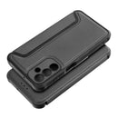 Die abgebildete schwarze Handytasche ist speziell für das Samsung Galaxy A15 4G / A15 5G konzipiert. Ihr stilvolles, strukturiertes Design bietet nicht nur Schutz, sondern auch eine elegante Optik für Ihr Smartphone.