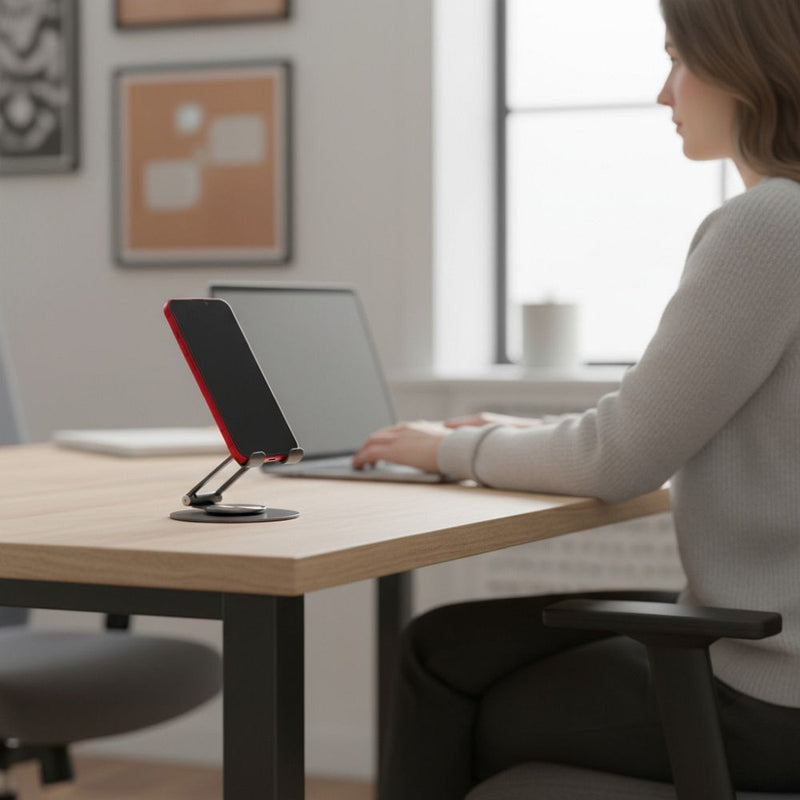 Die Forcell F-Grip Fold Stand 3 Handyhalterung: Ihr idealer Begleiter für stabile, portable Smartphone-Nutzung. Klappbares Aluminiumdesign, verstellbare Winkel und 360-Grad-Rotation für perfekten Komfort unterwegs. Ideal für Freisprechen und Medienkonsum.