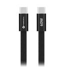 USB-C auf USB-C Kabel, 120 cm, flach: Ideal für moderne Smartphones. Unterstützt Power Delivery, Quick Charge™ 4.0 für schnelles Laden. Flexibles Design vermeidet Verknoten, perfekt für Reisen. Kompatibel mit Android Auto™, Apple CarPlay®. Jetzt in verschiedenen Farben erhältlich!
