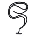 Entdecken Sie die multifunktionale Handykette SWING: 165 cm langes, verstellbares Dacron-Seil, in verschiedenen Farben. Ideal für Smartphones und mobile Lautsprecher – sicher und stilvoll!