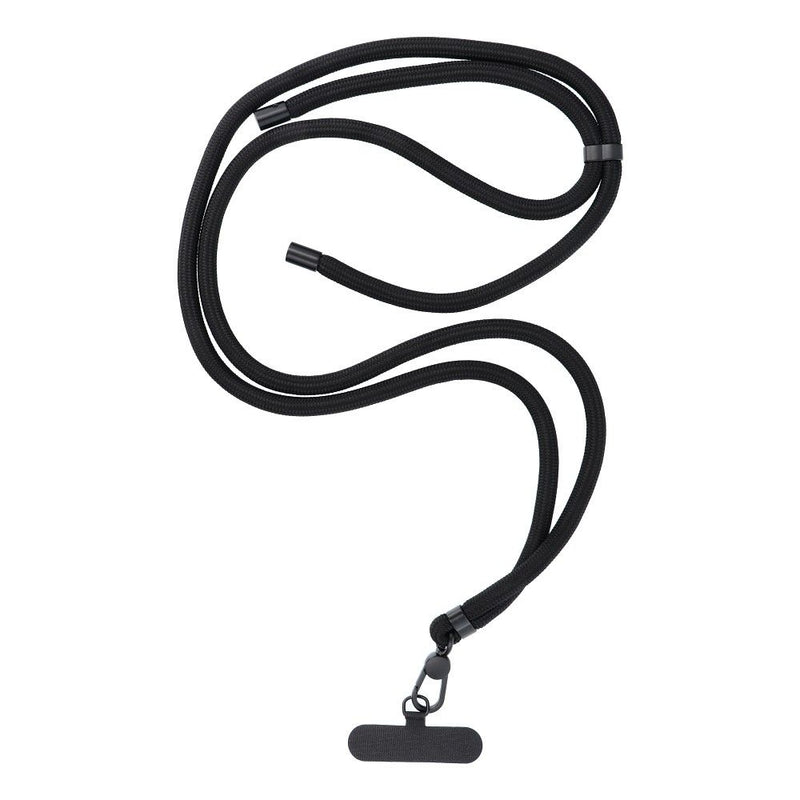 Entdecken Sie die multifunktionale Handykette SWING: 165 cm langes, verstellbares Dacron-Seil, in verschiedenen Farben. Ideal für Smartphones und mobile Lautsprecher – sicher und stilvoll!