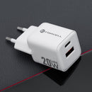 Die Forcell F-Energy Mini GaN III Ladegerät bietet mit 20W Power Delivery und schnellem Laden über USB-C und USB-A eine kompakte und effiziente Lösung für Ihre Geräte. Ideal für unterwegs, garantiert es universelle Kompatibilität und moderne GaN-Technologie. Perfekt für alle, die Wert auf Geschwindigkeit und Portabilität legen.