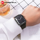 Entdecken Sie den stilvollen FORCELL F-DESIGN FA03 Strap in Grün für Ihre Apple Watch mit den Größen 38/40/41mm. Ein modernes Accessoire, das Ihre Smartwatch optisch aufwertet und sowohl Komfort als auch Eleganz bietet.