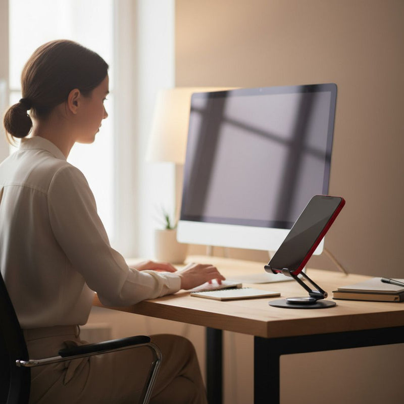 Die Forcell F-Grip Fold Stand 3 Handyhalterung: Ihr idealer Begleiter für stabile, portable Smartphone-Nutzung. Klappbares Aluminiumdesign, verstellbare Winkel und 360-Grad-Rotation für perfekten Komfort unterwegs. Ideal für Freisprechen und Medienkonsum.