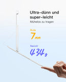 Inateck Super-leichte Tastatur-Hülle für iPad Air 11-Zoll (M3/M2, 2025/2024), iPad Air 10,9-Zoll (5/4), iPad 10. Gen, iPad Pro 11-Zoll (4/3/2/1), schwarz, deutsch