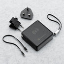 Entdecken Sie das Forcell 6-in-1-Reiseladegerät – Ihr perfekter Begleiter für jede Reise. Mit integrierter Powerbank, kabelloser Ladetechnologie und Multi-Stecker-Optionen (EU, UK, US) lädt es bis zu vier Geräte gleichzeitig. Mehr Komfort unterwegs!