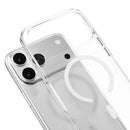MagEasy iPhone 17 Pro Max MagSafe Clear Case - weißer Magsafe-Ring