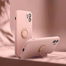 Machen Sie Ihr iPhone 13 mit dieser eleganten, pinkfarbenen Schutzhülle zum Hingucker. Der integrierte Ring bietet zusätzlichen Halt und dient als praktischer Ständer. Ideal für den stilbewussten Smartphone-Nutzer.
