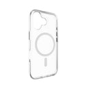 MagEasy iPhone 17 MagSafe Clear Case - weißer Magsafe-Ring