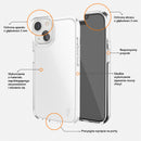 Die transparente Schutzhülle für das Apple iPhone 15 Plus bietet optimalen Schutz und bewahrt gleichzeitig das elegante Design des Geräts. Sie ist leicht, strapazierfähig und passt perfekt, um Stöße und Kratzer zu minimieren. Ideal für alle, die Stil und Sicherheit kombinieren möchten.