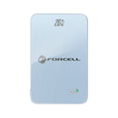Die Forcell F-Energy SuperSlim F5K8 Powerbank in Blau bietet eine elegante und kompakte Lösung mit 5000 mAh. Sie unterstützt die MagSafe-Technologie und ermöglicht schnelles Laden dank QC4.0 und PD3.0 mit bis zu 15W. Ideal für iPhones, AirPods und Apple Watch – perfekt für mobile Nutzer!