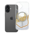 Die elegante goldene Schutzhülle für das Apple iPhone 17 kombiniert stilvolles Design mit effektivem Schutz. Sie bietet einen durchsichtigen Look mit funkelnden Akzenten und sorgt dafür, dass Ihr Smartphone nicht nur gut aussieht, sondern auch vor Stößen und Kratzern geschützt ist. Ideal für alle, die ihr iPhone 17 stilvoll und sicher aufbewahren möchten.