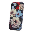 Schutzhülle für das Apple iPhone 16 in Mehrfarben mit einem eleganten Blumenmuster. Diese Hülle schützt nicht nur dein Gerät, sondern verleiht ihm auch einen stilvollen Look. Ideal für alle, die ihre persönliche Note zeigen wollen.