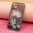 Eine stilvolle Handytasche für das Samsung Galaxy A54 5G in leuchtendem Grün. Mit einem kunstvollen Design, das von einer malerischen Landschaft inspiriert ist, bietet sie nicht nur Schutz, sondern auch einen einzigartigen Look. Ideal für modebewusste Nutzer!