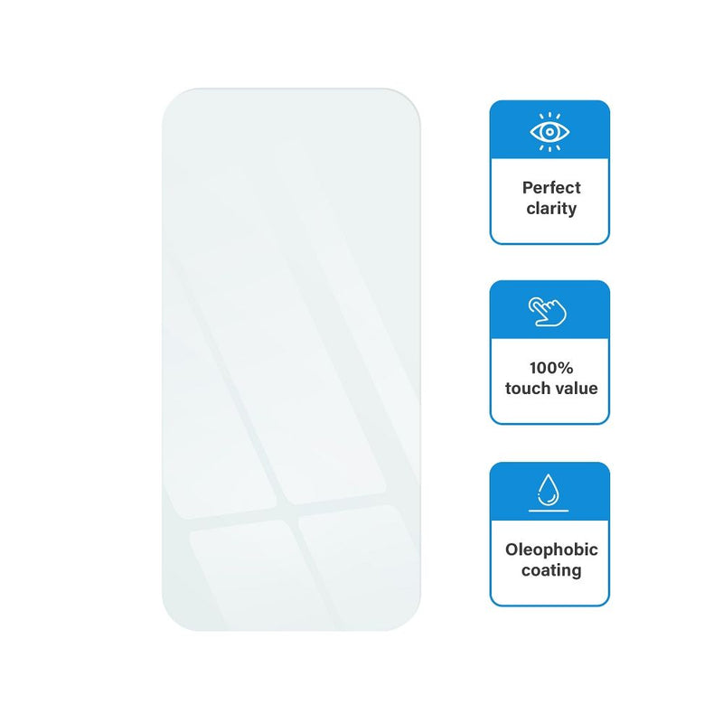 Das abgebildete Produkt ist ein 9H gehärtetes Schutzglas für das Apple iPhone 11/Xr, das robusten Schutz vor Kratzern und Stößen bietet. Die Montage wird als einfach und blasenfrei beschrieben, zusätzlich wird eine ultra-schlanke Dicke für ein empfindliches Touch-Erlebnis hervorgehoben.