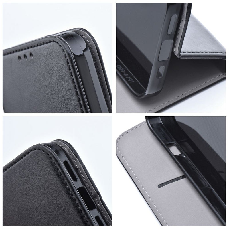 Die elegante schwarze Handytasche für das Samsung Galaxy A15 4G/5G bietet optimalen Schutz und Funktionalität. Mit einer integrierten Standfunktion für bequemes Ansehen von Videos und einem schlanken Design, das Komfort mit Stil vereint. Ideal für den Alltag.