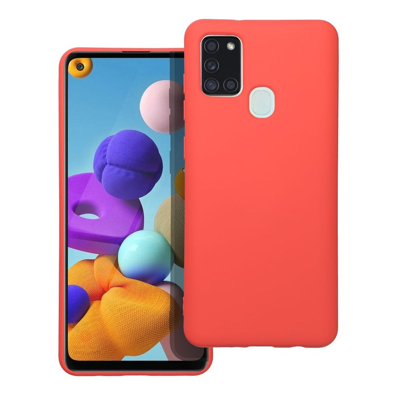 Entdecken Sie stilvollen Schutz für Ihr Samsung Galaxy A21s mit dieser eleganten, orangefarbenen Handytasche. Das schlanke Design betont die natürliche Form des Smartphones, während die präzisen Aussparungen für die Kamera und den Fingerabdrucksensor uneingeschränkte Funktionalität garantieren. Ideal für den alltäglichen Gebrauch, schützt diese Hülle Ihr Gerät vor Stößen und Kratzern und hält es wie neu.