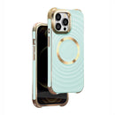 Entdecke die Circle Glam Mag Hülle für dein Apple iPhone 14 Pro! Mit elegantem metallic Finish, robustem TPU-Material und starker MagSafe-Kompatibilität bietet sie perfekten Schutz und Stil. Ideale Kombination aus Design und Funktionalität für deinen Alltag!