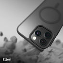 Die schwarze Schutzhülle für das Apple iPhone 16 Pro bietet optimalen Schutz und ein modernes Design. Sie kombiniert eleganten Look mit Funktionalität und ermöglicht eine nahtlose Nutzung aller Funktionen des Geräts. Mit der integrierten MagSafe-Technologie ist das Zubehör mühelos anbringbar. Ideal für alle, die Stil und Sicherheit vereinen möchten.