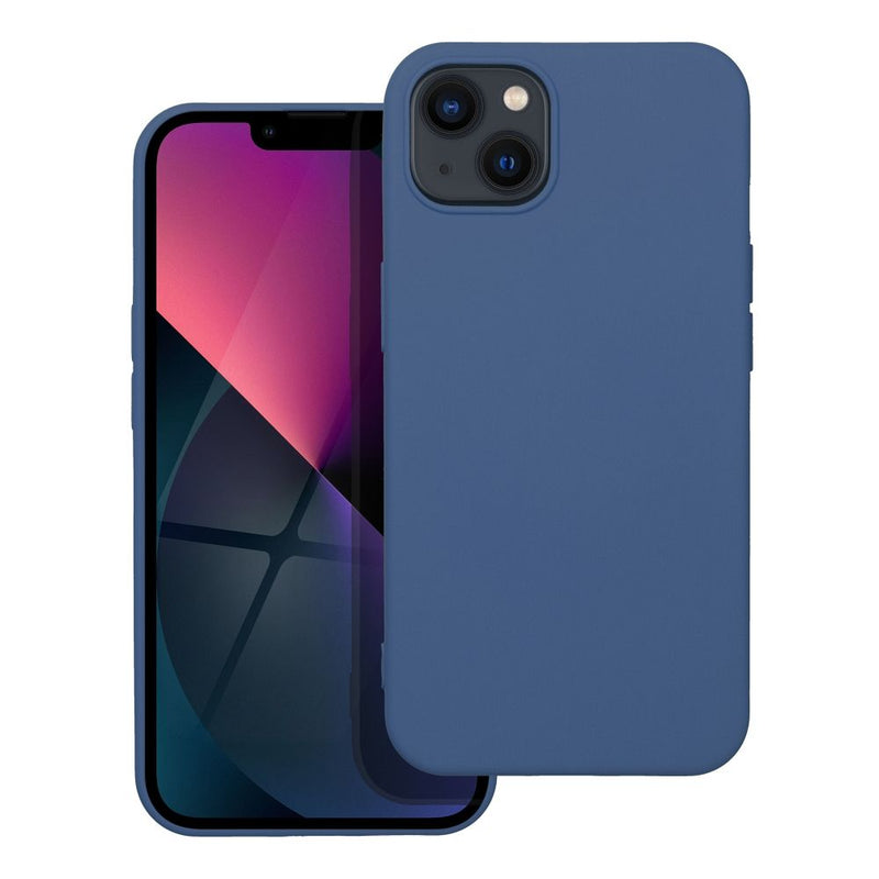 Eleganter Schutz: Diese iPhone 13 Schutzhülle in mattem Blau bietet schlankes Design und robuste Sicherheit. Bewahren Sie Ihr Smartphone mit Stil vor Kratzern und Stößen.