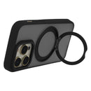 Elegante schwarze Schutzhülle für das Apple iPhone 14 Pro. Sie bietet optimalen Schutz vor Stößen und Kratzern und ist mit einem praktischen MagSafe-System ausgestattet, das kabelloses Laden und einfache Befestigung von Zubehör ermöglicht. Ideal für Stilbewusste, die ihr Smartphone sicher aufbewahren möchten.