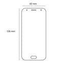 Der Schutzglas für das Samsung Galaxy J3 (2017) J330 bietet optimalen Schutz mit einer 9H-Härte gegen Kratzer und Stöße. Die HD-Transparenz sorgt für eine brillante Anzeige, während die abgerundeten Kanten eine angenehme Haptik bieten. Installationsanweisungen sind enthalten, um eine einfache und blasenfreie Anbringung zu gewährleisten.