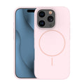 Eine stilvolle Schutzhülle für das Apple iPhone 15 in zartem Rosa. Sie kombiniert modisches Design mit optimalem Schutz und verfügt über einen praktischen MagSafe-Bereich für vielfältige Zubehöroptionen. Ideal für alle, die ihr Handy sicher und elegant zugleich präsentieren möchten.