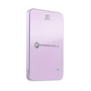Die Forcell F-Energy SuperSlim F5K8 Powerbank bietet mit einer Kapazität von 5000 mAh eine elegante und effiziente Möglichkeit, Ihre Geräte unterwegs aufzuladen. Mit MagSafe-Kompatibilität und einer Schnellladefunktion von QC4.0 und PD3.0 ist sie perfekt für iPhones und andere Geräte. Ihr schlankes, lila Design macht sie zudem zu einem stylischen Begleiter für jeden Tag.