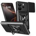 Schützen Sie Ihr Xiaomi Redmi Note 14 4G (Global) mit der Defender Slide Hülle! Diese mehrschichtige Schutzhülle bietet optimalen Schutz vor Stößen und Kratzern. Mit integriertem Fingerhalter und beweglicher Kamerafolie genießen Sie Sicherheit und Komfort. Ideal für jeden Alltag!