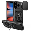 Die schwarze Schutzhülle für das Apple iPhone 17 Pro bietet optimalen Schutz und gleichzeitig ein modernes Design. Mit einer robusten Bauweise meistert sie Stöße und Kratzer, während der integrierte Ständer zusätzlichen Komfort beim Ansehen von Videos ermöglicht. Ein Must-have für jeden iPhone-Besitzer!