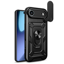 Schutzhülle für das Apple iPhone 17 Air in elegantem Schwarz. Diese robuste Hülle bietet optimalen Schutz vor Stößen und Kratzern und kombiniert stilvolles Design mit Funktionalität. Ideal für alle, die ihr Smartphone sicher und stilvoll transportieren möchten.