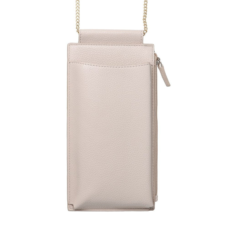 Diese stilvolle Handytasche mit Umhängekette bietet nicht nur einen eleganten Look, sondern auch Schutz für Ihr Smartphone. Das robuste Material schützt das Gerät vor Kratzern und Stößen, während die kompakte Form einen leichten Transport ermöglicht – ideal für den Alltag.