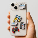 Entdecken Sie unser exklusives 5er-Set 3D-Aufkleber „Game ON“! Ideal für Gamer, diese langlebigen PVC-Aufkleber mit 8-Bit-Pixel-Design verwandeln Smartphones und Laptops in coole Gaming-Statements. Perfekt für Geschenke! Level Up Ihren Stil!