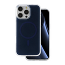 Schutzhüllen für das Apple iPhone 15 Pro bieten nicht nur effektiven Schutz vor Stürzen und Kratzern, sondern sind auch stilvoll gestaltet. Diese transparente Hülle mit einem eleganten dunklen Design ermöglicht die Nutzung von MagSafe, sodass das Ladegerät problemlos angeschlossen werden kann. Perfekter Mix aus Funktionalität und Ästhetik!