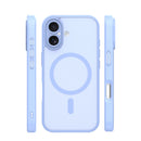 Schutzhüllen für das Apple iPhone 16 kombinieren Funktionalität mit stilvollem Design. Die dargestellte Hülle in sanftem Blau bietet nicht nur einen modernen Look, sondern schützt auch vor Stößen und Kratzern. Mit der praktischen MagSafe-Technologie ist das kabellose Laden einfach und schnell möglich. Ein perfekter Begleiter für dein Smartphone!