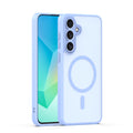 Die elegante blaue Handytasche für das Samsung Galaxy S26 Plus bietet zuverlässigen Schutz und kombiniert Stil mit Funktionalität. Mit ihrem schlanken Design und der praktischen MagSafe-Funktion ist sie die perfekte Wahl für Nutzer, die ihr Smartphone sicher und stilvoll transportieren möchten.