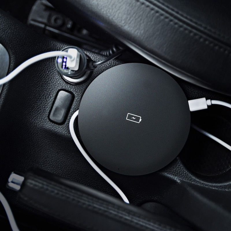 Laden Sie Ihr Smartphone schnell & sicher mit dem Forcell Induktiven Schnellladepad QC 15W. Qi-zertifiziert, kompatibel mit Quick Charge, elegant und tragbar. Ideal für unterwegs!