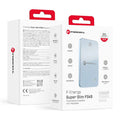 Die Forcell F-Energy SuperSlim F5K8 Powerbank in Blau bietet eine elegante und kompakte Lösung mit 5000 mAh. Sie unterstützt die MagSafe-Technologie und ermöglicht schnelles Laden dank QC4.0 und PD3.0 mit bis zu 15W. Ideal für iPhones, AirPods und Apple Watch – perfekt für mobile Nutzer!