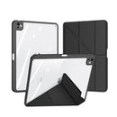 Die Schutzhülle DUX MAGI Case in elegantem Schwarz bietet robusten Schutz und funktionalen Komfort für das iPad Air 6. Mit integriertem Stifthalter ist Ihr Eingabestift stets griffbereit und sicher verstaut.