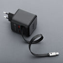 Entdecken Sie den Dual Reiselader USB-A USB-C 70W: Ideal für Vielreisende! Laden Sie bis zu drei Geräte gleichzeitig dank USB-C und USB-A Ports. Kompakt, leistungsstark mit 70W und effizienter GaN3-Technologie. Sicher und praktisch für unterwegs!