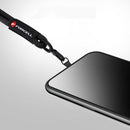 Das FORCELL F-Design R10X40 Wrist Phone Lanyard in Schwarz bietet eine praktische Lösung für sicheren Halt. Mit einer maximalen Schlaufenlänge von 20 cm sorgt es dafür, dass Ihr Smartphone immer griffbereit ist. Der verstellbare Tragekomfort und der hochwertige Materialmix machen ihn zum idealen Begleiter für unterwegs.