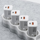 Die Forcell F-Energy Mini GaN III Ladegerät bietet mit 20W Power Delivery und schnellem Laden über USB-C und USB-A eine kompakte und effiziente Lösung für Ihre Geräte. Ideal für unterwegs, garantiert es universelle Kompatibilität und moderne GaN-Technologie. Perfekt für alle, die Wert auf Geschwindigkeit und Portabilität legen.