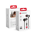 Eintauchen in die Welt des Premium Sounds mit den Forcell U3 Earphones. Ausgestattet mit einem Mini-Klinkenanschluss (3,5 mm) liefern diese schwarzen In-Ear-Kopfhörer ein unvergessliches Hörerlebnis. Perfekt für unterwegs, bieten sie nicht nur tiefen Bass, sondern auch eine praktische Freisprechfunktion für Anrufe. Die Kombination aus hochwertiger Audioleistung und kompaktem Design machen die Forcell U3 Earphones zum idealen Partner für Musikliebhaber.